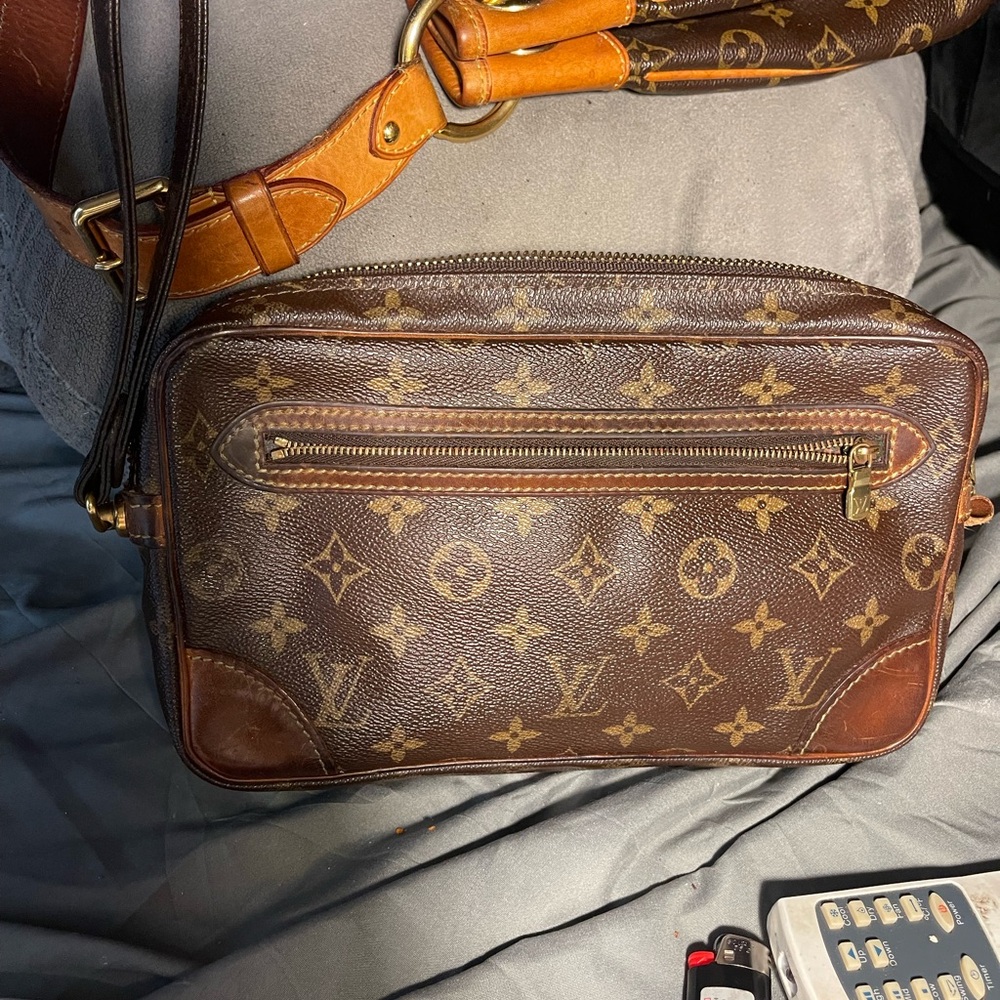 Louis Vuitton Brown Monogram Messenger Bag
